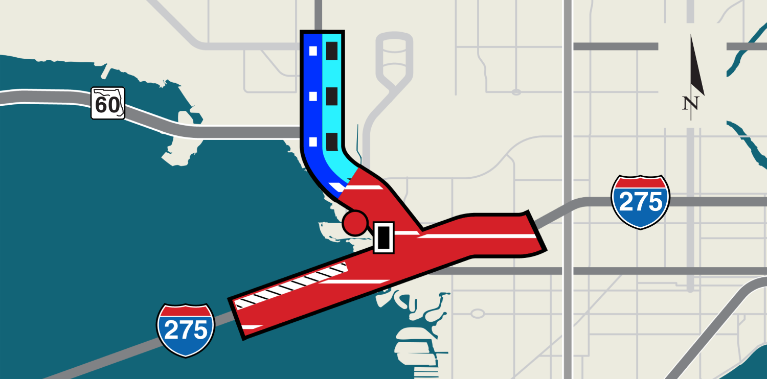 Tampa Westshore Interchange Reconstruction map